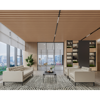 Ensemble de canapés en cuir minimalistes modernes avec pieds en métal, mobilier commercial contemporain pour bureau, hall d'accueil, hôpital, école