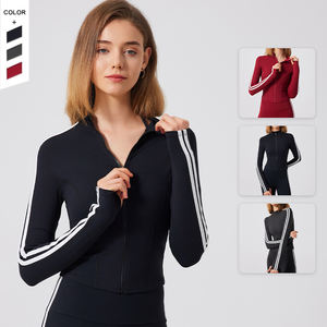 Giacca sportiva di moda Casual da donna di nuova tendenza con cerniera alta elastica leggera e traspirante <span class=keywords><strong>abbigliamento</strong></span> <span class=keywords><strong>sportivo</strong></span> amichevole - Product Image 5