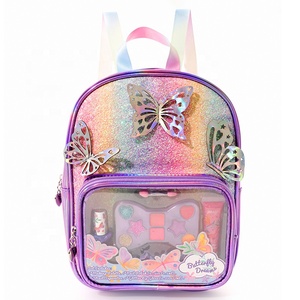 Non tossico fai da te bambini principessa finta gioca ragazza ragazze borsa cosmetica set bambini trucco trucco kit set giocattoli per bambini - Product Image 5