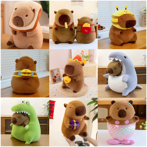 ตุ๊กตาคาปิบาร่ารูปจระเข้ ตุ๊กตาคาปิบาร่านุ่มพิเศษ ใยฝ้าย PP นุ่มมาก หมอนปลอบประโลม<span class=keywords><strong>เด็ก</strong></span> ช่วยผ่อนคลายความเครียด ขายส่ง - Product Image 6