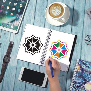 <span class=keywords><strong>Pochoir</strong></span> mural personnalisé découpé au laser, matériel pour animaux de compagnie, impression d'écran <span class=keywords><strong>mandala</strong></span>, pièces - Product Image 3