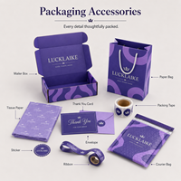 Emballage personnalisé pour le commerce électronique, boîte d'expédition en carton ondulé violet avec logo en feuille d'argent, matériaux recyclés, boîte cadeau pour l'emballage
