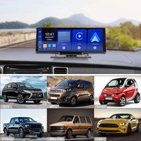 Moniteur Tactile de Voiture IPS de 10,26 Pouces avec Caméra DVR 1080P, Écran Combiné Android Auto Carplay et Projection Téléphonique