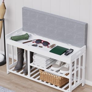 SENYU 3-Tier Bamboo <b>Shoe</b> <b>Rack</b> <b>Bench</b>, <b>Shoe</b> Storage Organizer <b>Bench</b>, Entryway Benchs, <b>Shoes</b> <b>Rack</b> <b>Shoe</b> <b>Rack</b> Fancy for Home - Product Image 2