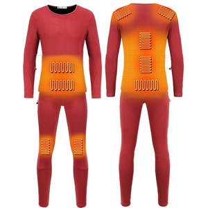 Ensemble de <span class=keywords><strong>sous</strong></span>-vêtements thermiques chauffants USB pour hommes ensemble de pyjamas chauffants de haute qualité pour le camping et la marche - Product Image 1