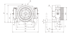 मोनो गियरबॉक्स रहित कर्षण मशीन Mc100 ड्राइव आधुनिक होटल लिफ्ट मोटर स्थायी चुंबक सिंक्रोनस स्पेयर पार्ट्स - Product Image 2