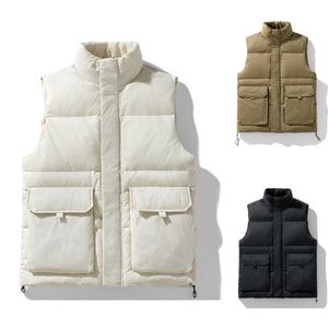 <span class=keywords><strong>Chaleco</strong></span> de Plumón para Hombre de Invierno - Chaqueta Cálida <span class=keywords><strong>con</strong></span> Cuello Alto, <span class=keywords><strong>Chaleco</strong></span> de Plumón Estilo Boyfriend, Abrigo de Trabajo - Product Image 1