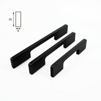 Poignée de tirage pour armoire de cuisine en aluminium 96/128/160/1000 Or/Noir/Chrome, poignées de commode et de penderie