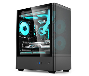 Nouveau boîtier d'ordinateur de jeu tour moyenne RGB <span class=keywords><strong>ATX</strong></span>/<span class=keywords><strong>Micro</strong></span>-<span class=keywords><strong>ATX</strong></span> PC Gabinete <span class=keywords><strong>Gamer</strong></span> CPU armoire boîtier d'ordinateur tour - Product Image 2