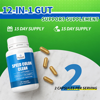 Perseek Speed Colon Clean 11-en-1 Capsules pour la Santé Intestinale Détox Naturelle du Côlon Soutien Digestif Complément Herbal Végétalien