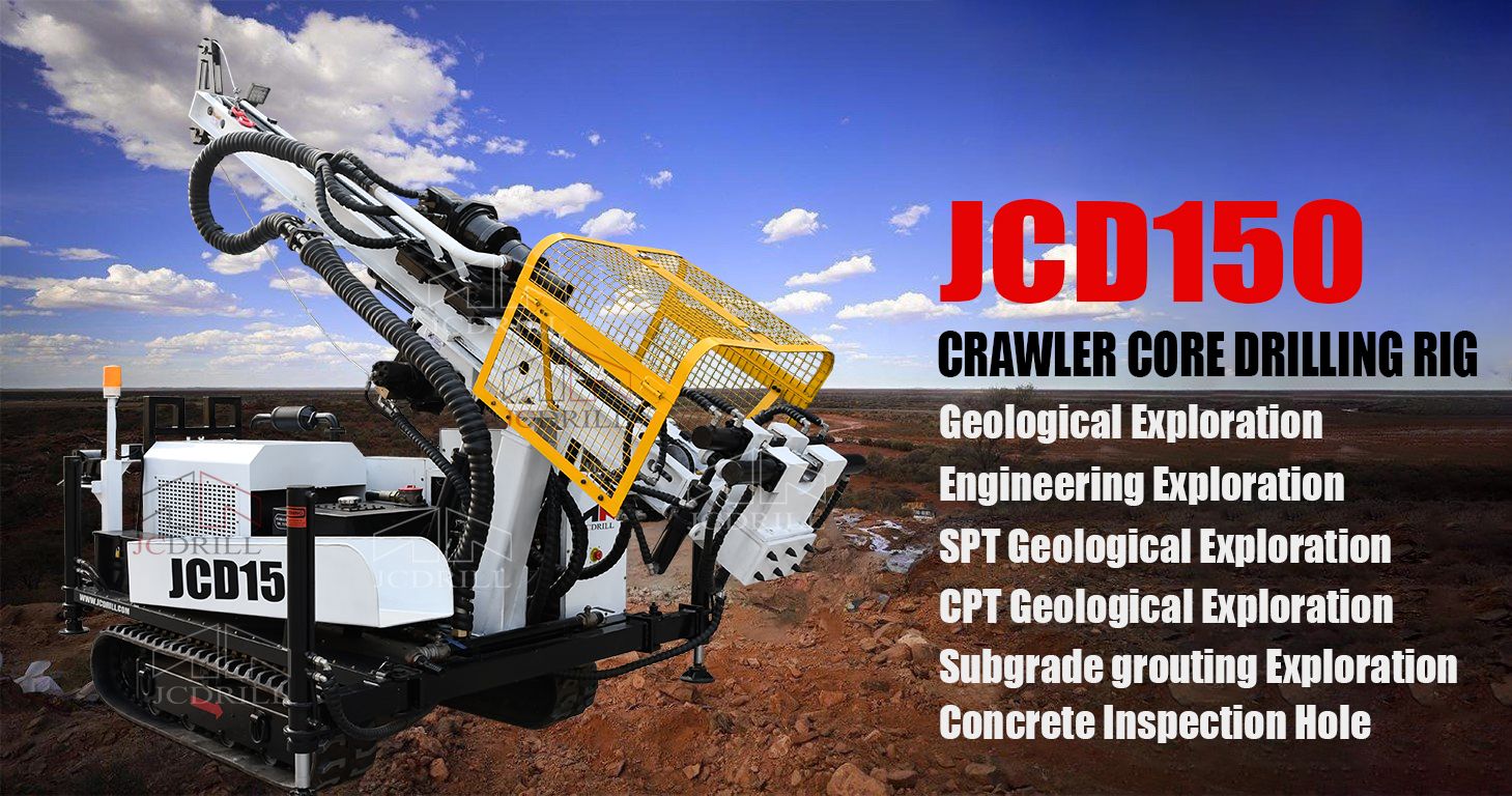 Wireline Diamond Prospecting Core Drill Rig Machine Light Weight Jcd150