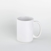 Tasses à café en céramique en porcelaine, 15 Oz, moderne en blanc, Logo de Sublimation imprimé, prix unis, tasses sur mesure