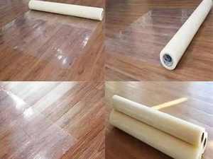 Rouleau de film de <span class=keywords><strong>protection</strong></span> en PE <span class=keywords><strong>transparent</strong></span> auto-adhésif souple pour la <span class=keywords><strong>protection</strong></span> de la surface du <span class=keywords><strong>sol</strong></span> des carreaux et des moquettes - Product Image 5