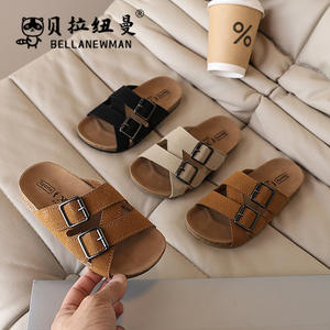 Sandales à cheville en PU pour garçons avec semelle extérieure en caoutchouc, nouvelle collection été 2026 pour enfants plus âgés et adolescents, intérieur/extérieur - Product Image 1