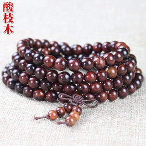 ลูกประคำไม้โรสวูดลาว 108 เม็ด ทรงกลม สไตล์ชาติพันธุ์ เครื่องประดับสำหรับทุกเพศ พิธีกรรมทางศาสนา ของสะสม - Product Image 4