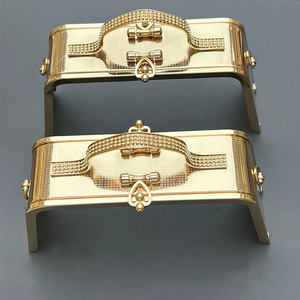 Fermoir Métallique Baiser Ancien Cadre Serrure Arche à Poignée Fleur pour Sac à Main, <span class=keywords><strong>Porte</strong></span>-<span class=keywords><strong>Monnaie</strong></span>, Portefeuille, Fabrication Artisanale - Product Image 2