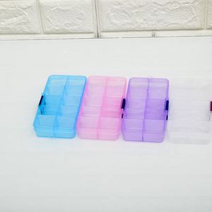 New Arrivals <b>Mini</b> Plastic Transparent 10 Compartments <b>Storage</b> <b>Box</b> - Product Image 4