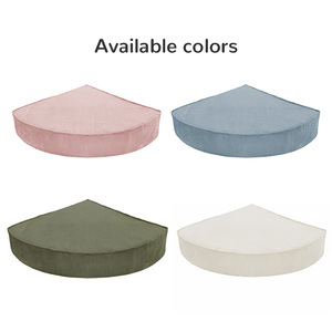 Canapé d'angle moderne personnalisé OEM pour chambre d'enfant, en velours côtelé, avec assise en mousse, idéal pour les coins de lecture et de repos - Product Image 5