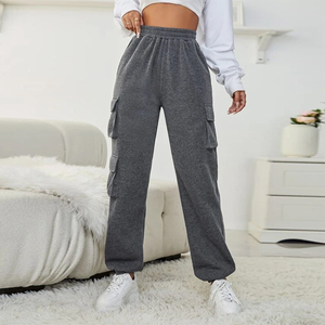 <span class=keywords><strong>Pantaloni</strong></span> Cargo Comodi in Cotone per Donna, Abbigliamento Streetwear, <span class=keywords><strong>Pantaloni</strong></span> Casual <span class=keywords><strong>con</strong></span> Grandi Tasche - Product Image 2