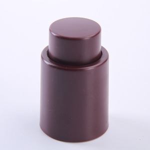 Wholesale Black Plastic Press Silicone Vacuum Champagne Red <strong>wine</strong> <strong>bottle</strong> Stopper