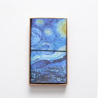 Carnet de notes Van Gogh en similicuir, 60 pages, pour la planification et l'écriture créative