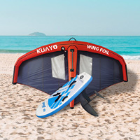 Planche de surf gonflable unisexe en fibre de carbone, 3 pièces, planche à voile personnalisable, sports nautiques populaires, kitesurf