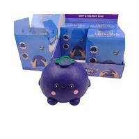 Kawaii Blueberry Squeeze Super Lembut Slow-Rising Squishy dengan Desain & Aroma Buah yang Realistis, Grosir & Hadiah Pesta