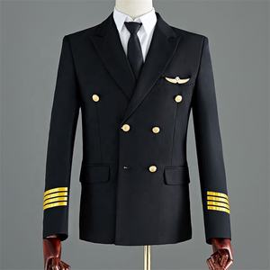 パイロット制服長袖スーツ航空会社パイロット制服工場卸売航空オーバーオールカスタマイズ - Product Image 5