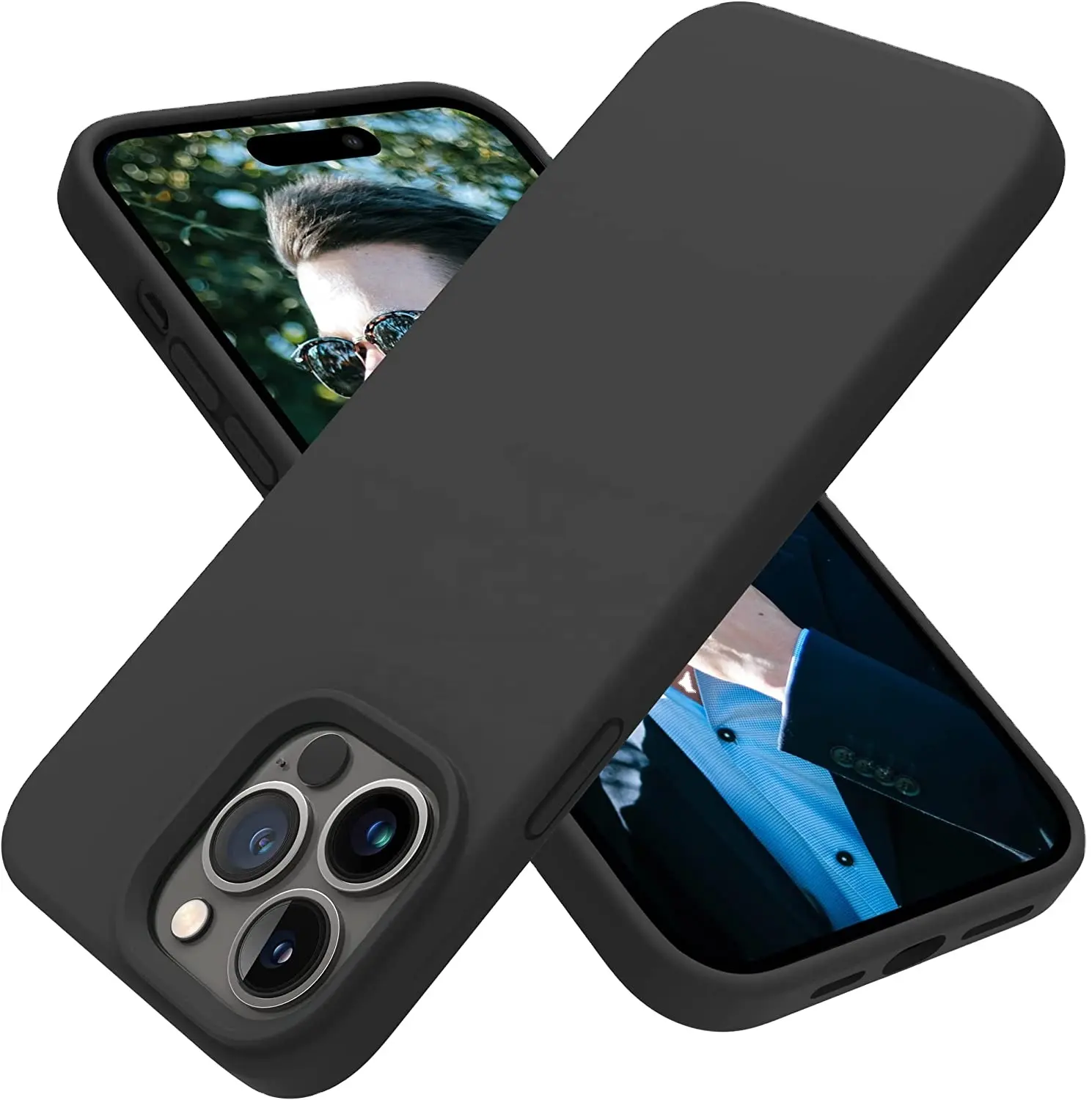 1:1 étui de téléphone magnétique d'animation en silicone d'origine pour iPhone 15 15 Plus 15 Pro 15 Pro Max