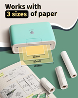 Peripage — imprimante Portable Photo M04S, impression thermique, Support d'impression 53/80/110mm
