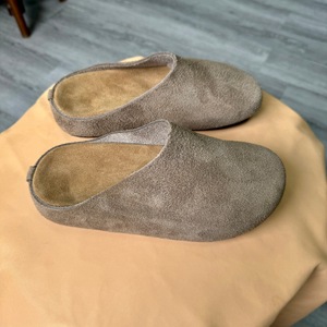 Chaussures décontractées en daim pour hommes et femmes Birkens, chaussures mules rétro à semelle souple, sabots à talon épais, sandales de mode assorties - Product Image 1