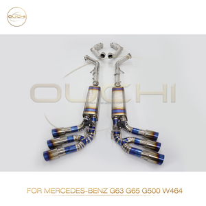 Système d'échappement en alliage de titane Ouchi Catback Downpipe pour Mercedes Benz 2018-2020 G500 G63 G65 W464 4.4T avec soupape de silencieux <span class=keywords><strong>Exha</strong></span> - Product Image 3