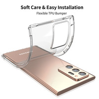Coque de téléphone portable antichoc, 1.5mm, pour Samsung Galaxy S21 S22 A52 Ultra xiaomi note 10 12s