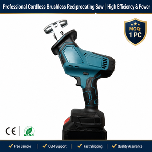 <span class=keywords><strong>Scie</strong></span> sauteuse sans fil 21V à moteur sans balais, vitesse variable, batterie lithium, pour la coupe du bois, du métal et des tuyaux, outil électrique - Product Image 1