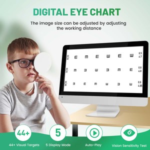 Tableau d'acuité visuelle numérique LCD de 21,5 pouces, moniteur de <span class=keywords><strong>test</strong></span> optique de la <span class=keywords><strong>vision</strong></span>, écran d'optotypes pour examen ophtalmique - Product Image 2
