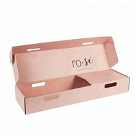 Boîte d'expédition rigide ondulée pour fleurs, boîte d'expédition antichoc, emballage pour fleurs fraîches, boîte auto-verrouillante, fabricant en gros