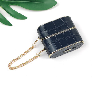 Étui pour écouteurs Galaxy Buds à motif crocodile, coque anti-rayures en TPU+PU avec mousqueton - Product Image 2