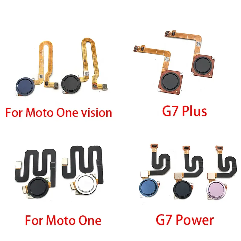 Fingerprint Sensor Home Touch ID Sensor Flex Cable Ribbon For Motorola Moto G7 Plus / G7 Power / One Vision