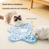 Jouet pour chat électrique automatique intelligent et rotatif, en plastique, avec fonction sonore, pour l'auto-entretenement des chiens et des chats, pour le jeu transfrontalier des animaux de compagnie