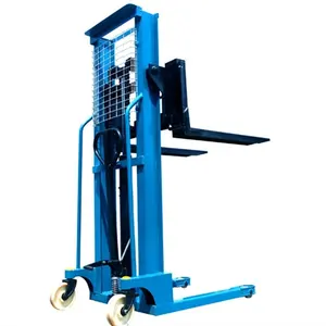 Carrello elevatore a mano manuale idraulico cinese 1t 1.6m di sollevamento manuale Reach Stacker prezzo