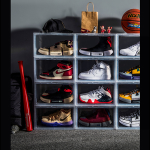Bán Buôn Tùy Chỉnh Nhựa Shoebox Rõ Ràng Acrylic Giày Container Hộp Bao Bì Hộp Hiển Thị Trường Hợp Với Biểu Tượng Tùy Chỉnh Sneaker Hộp - Product Image 6
