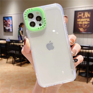 Huỳnh Quang Điện Thoại Trong Suốt Trường Hợp Đối Với iPhone 13 12 11 Pro Max X XR XS Max 8 7 Cộng Với Thời Trang Kẹo Màu Chống Sốc Mềm Bìa 1 - Product Image 3