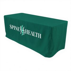 Custom Digital Printed Personalized Stretch Retractable Fitted Tablecloth Market <b>Table</b> Cover for Business Events - Product Image 1