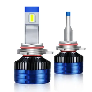 Bombilla LED de alta potencia para faro delantero de coche, 55W, 8000LM, H1, H3, H7, H11, 9005, 9006, COB, CSP, 6500k