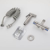 Pulvérisateur de douche Portable pour toilette Bidet, en acier inoxydable 304, ensemble de salle de bains, Shattaf