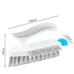 Brosse de nettoyage multifonctionnelle en plastique pour joints, outils de nettoyage manuels pour rainures et interstices, brosse de nettoyage pour murs de salle de bain et coins de toilettes - Product Image 4