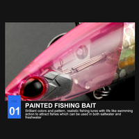 JOHNCOO — appât dur flottant de qualité professionnelle pour la pêche, leurre pour attraper des poissons, matériel pour pêcher les ménés, avec paillettes, 100mm, 13g, nouveau modèle en vogue