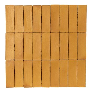 Piastrelle in Ceramica Chroma Ocre 5x15 per Installazione a Parete e Pavimento - Product Image 1