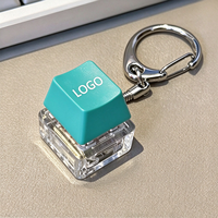 Keycaps Keyboard Akrilik Cetak UV Kustom, Gantungan Kunci Tombol Fidget DIY, Desain Anime Lucu, Logo Kustom Kosong, Hadiah Promosi