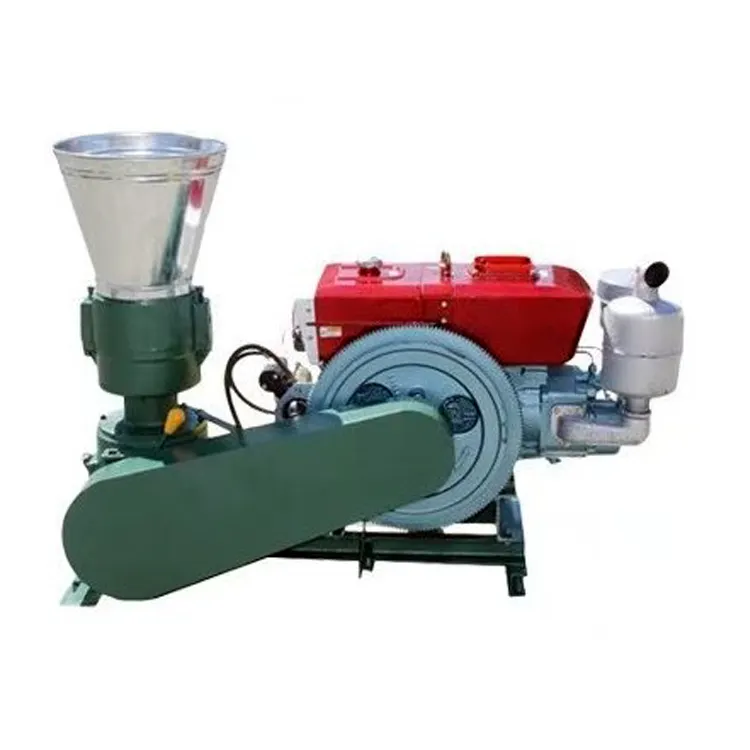 Motor eléctrico en stock multi-funcional de alimentación máquina de peletización de diesel de pellets de molino para aserrín de madera/cáscara de arroz